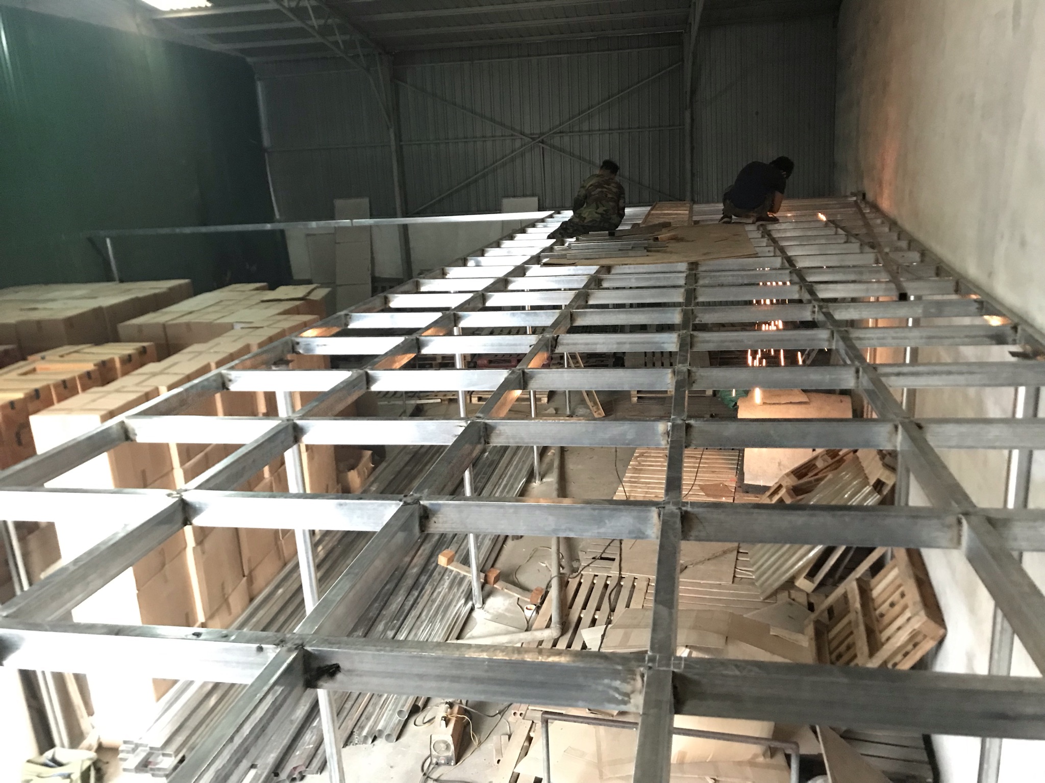Sàn gác nhà kho & nhà xưởng — công trình XCOP